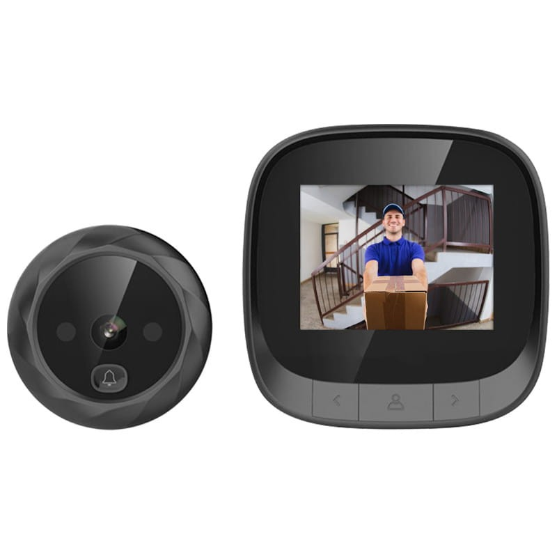 camra de scurit escam c06 digital peephole with doorbell